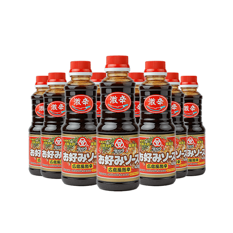 ＜送料込＞ミツワ　広島風激辛お好みソース　12本セット