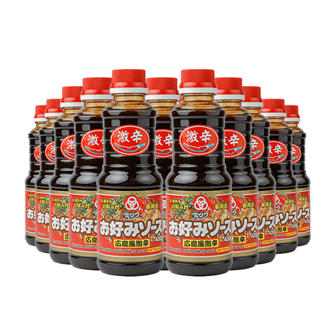 ＜送料込＞ミツワ　広島風激辛お好みソース　1ケース（20本入り）