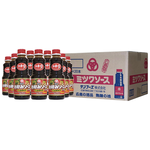 ＜送料込＞ミツワ　広島風激辛お好みソース　1ケース（20本入り）